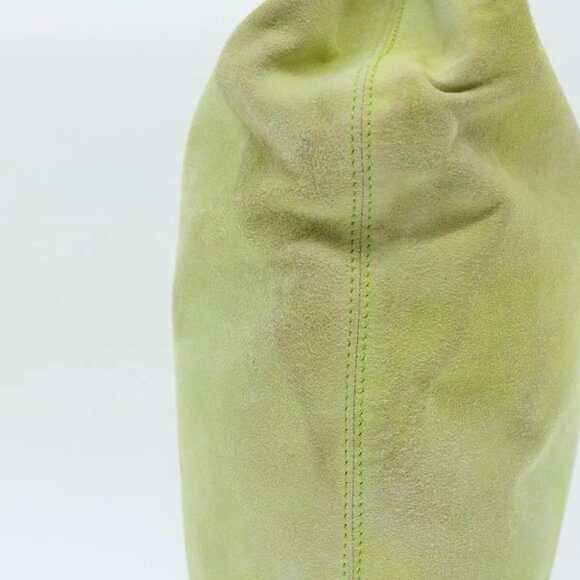 CELINE Hand Bag Suede Green Auth 53736V - Picture 6 of 14